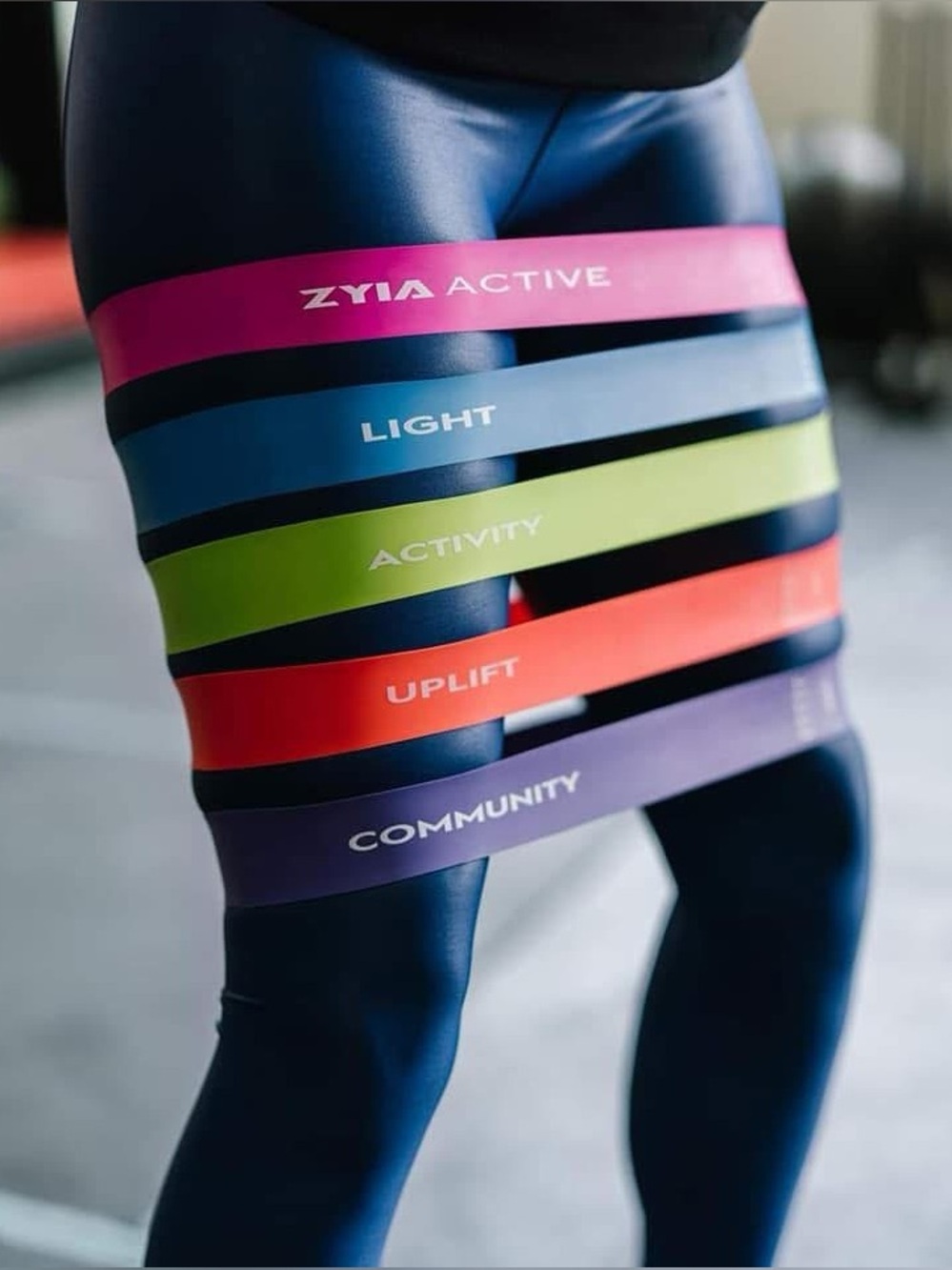 ZYIA Resistance Bands Set with bag NWT 475